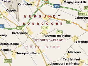 Chateau de Salverte, Breteniere, west of Rouvres-en-Plaine